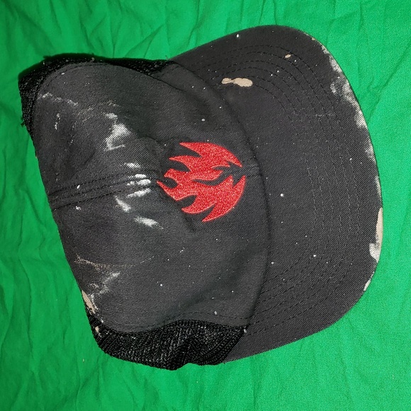 Black Label Other - Black Label Late 90s Flame Logo Truck Hat Black